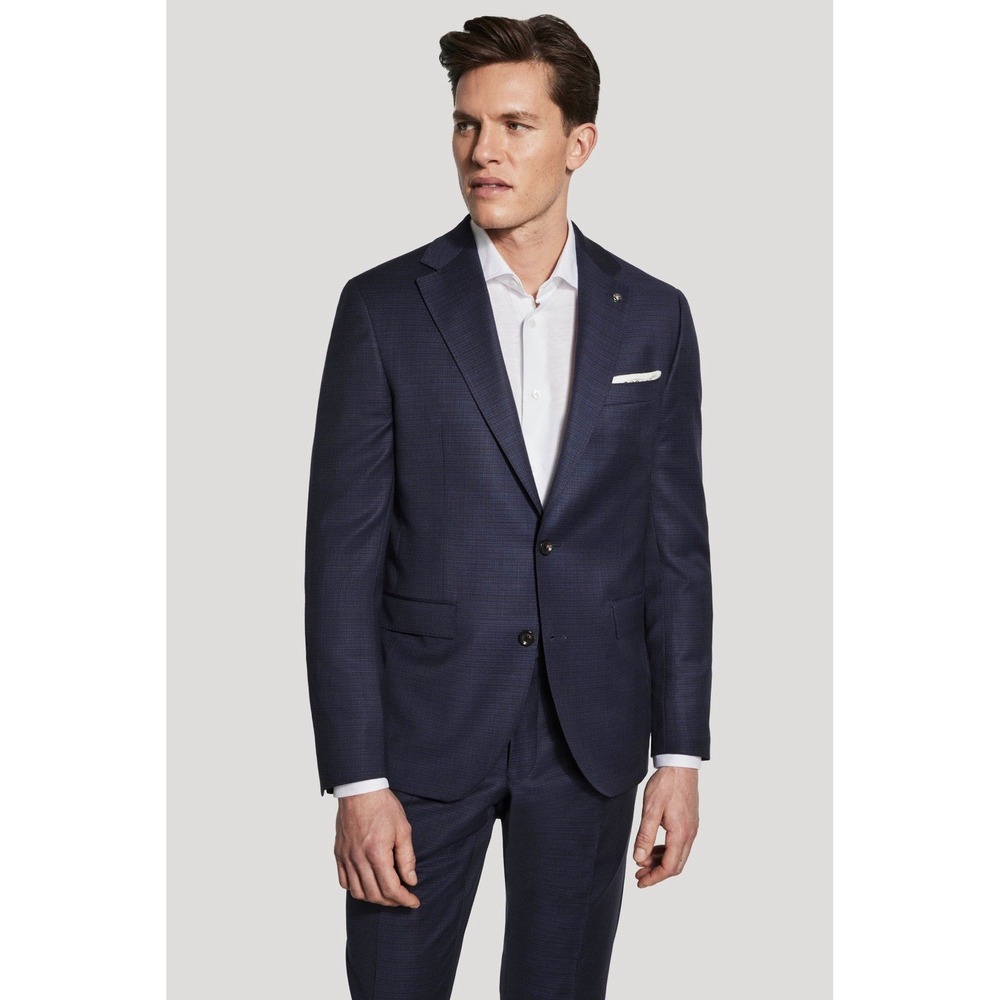 Jack Victor Esprit CT Super 120's Wool Blazer Sport Coat 42R NWT Navy Birdseye